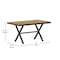 Flash Furniture Natural/Gray 59in x 35.5in Cross Frame Patio Table SB-TB288-NAT-GG - alternate 3